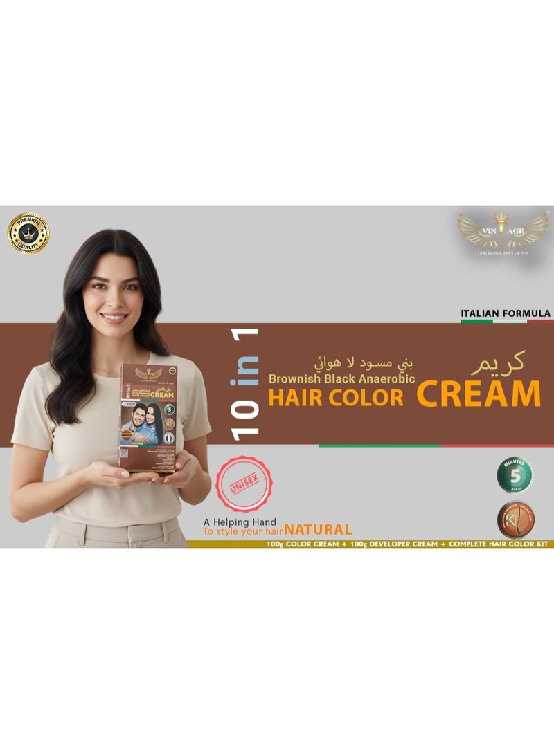 Vintage Apple Anaerobic Hair Cream – 100% Organic Hair Dye and Natural Hair Color Cream, 100ml (10-in-1), offered in three unique shades and scents. Pack of 5 - Image 5
